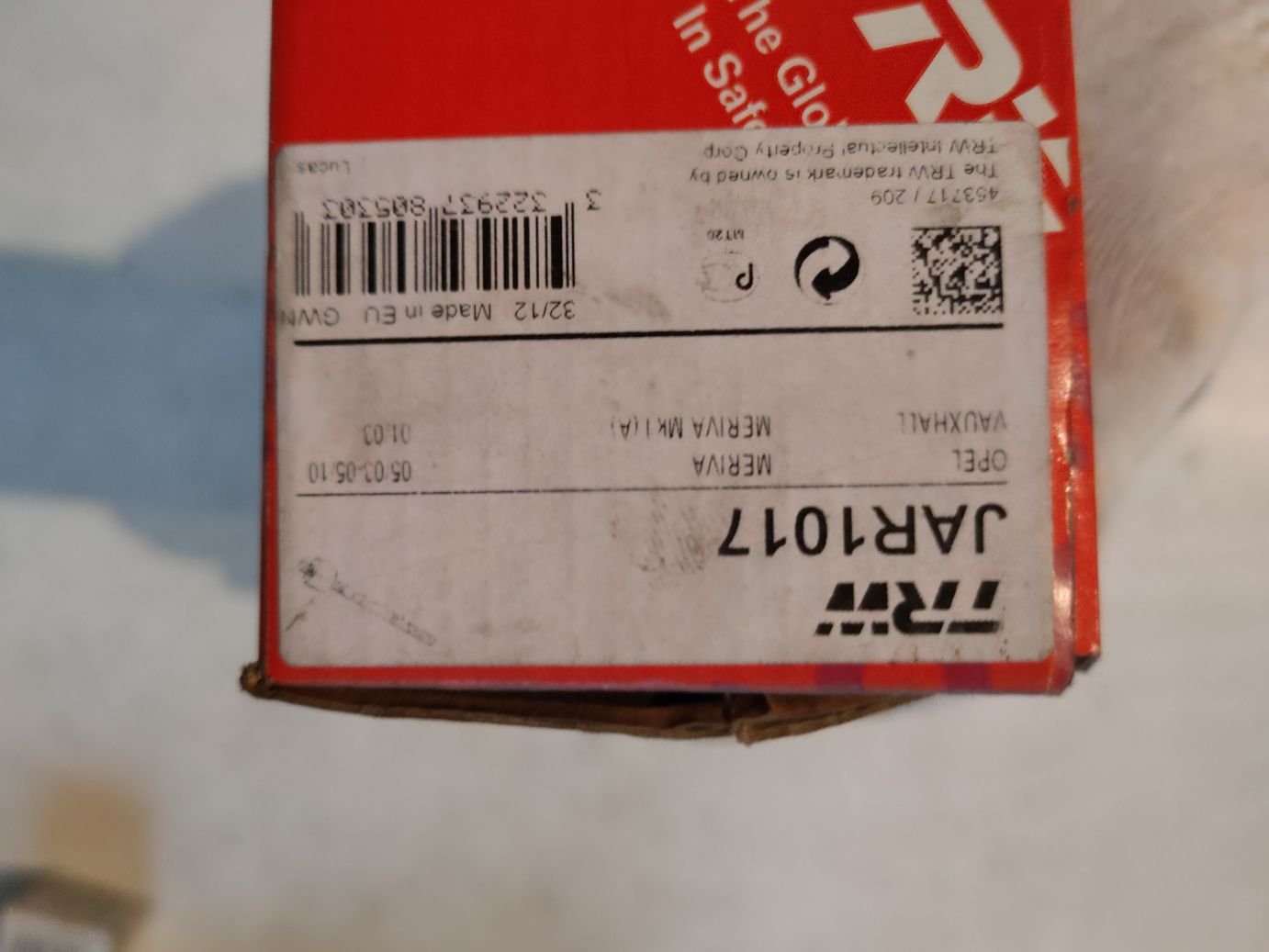 Тяга рулевая передняя SWAG на OPEL Astra G, H