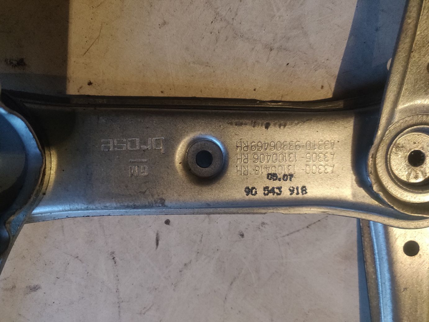 Стеклоподъемник электрический без мотора перед. прав. GM на OPEL Astra G, Zafira A