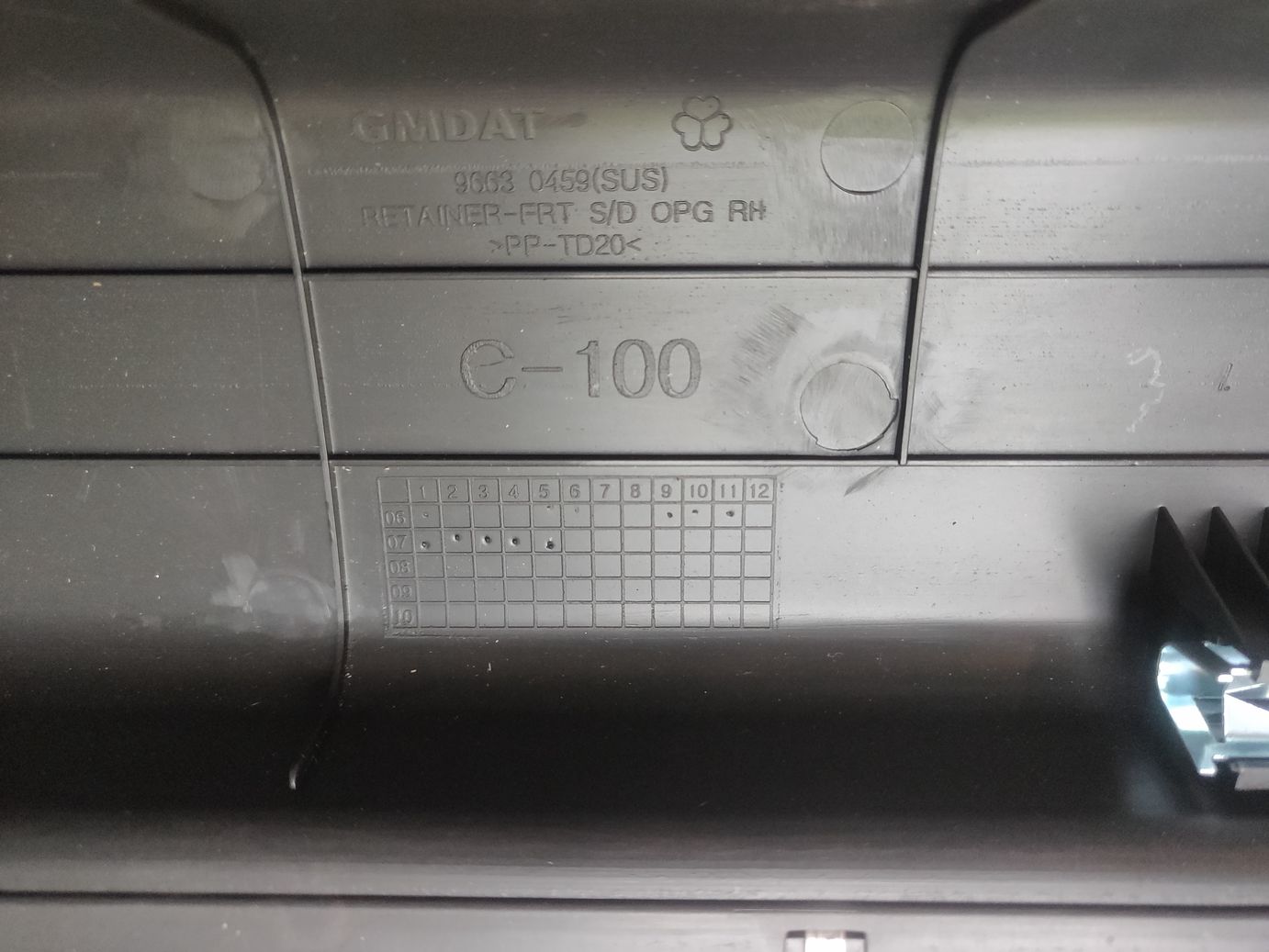 Накладка на порог (внутренняя) Opel Antara