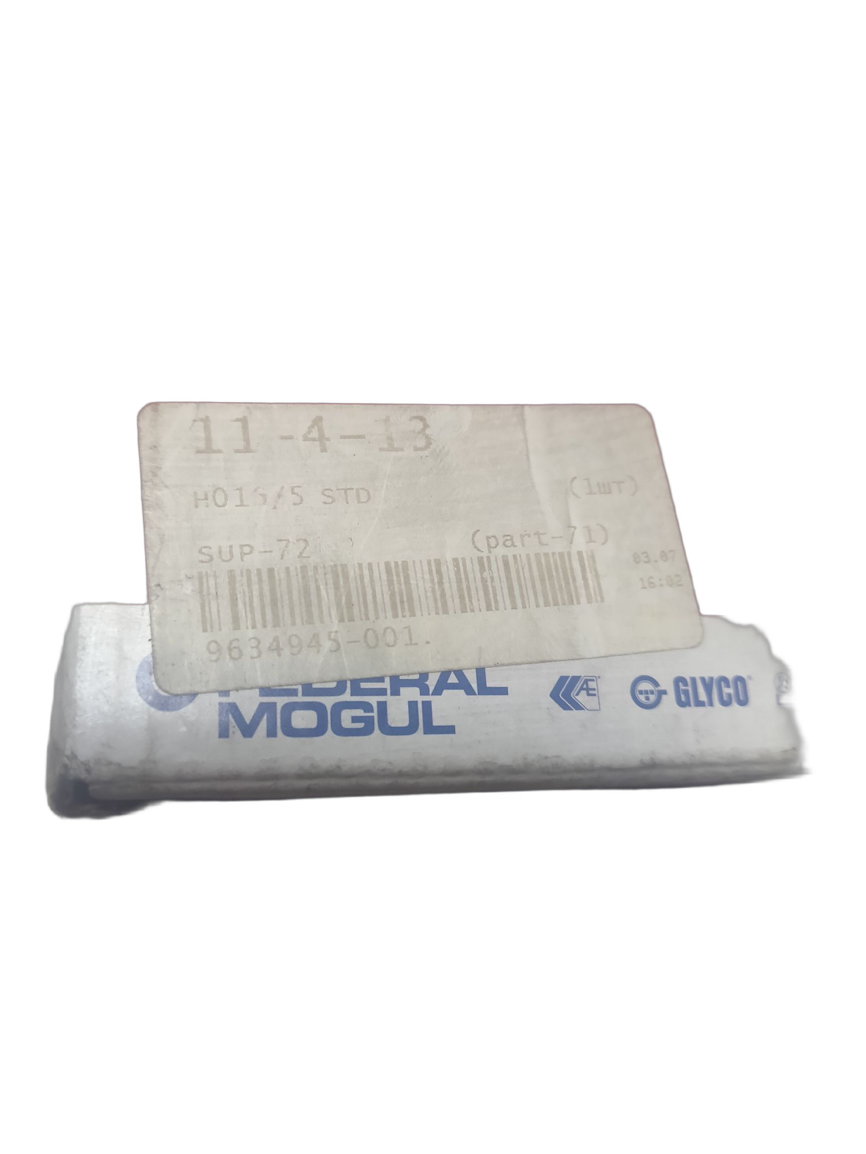 Вкладыши коренные, комплект Glyco на VOLVO 240, 340-360, 740, 760, 940, 960, GINETTA G34