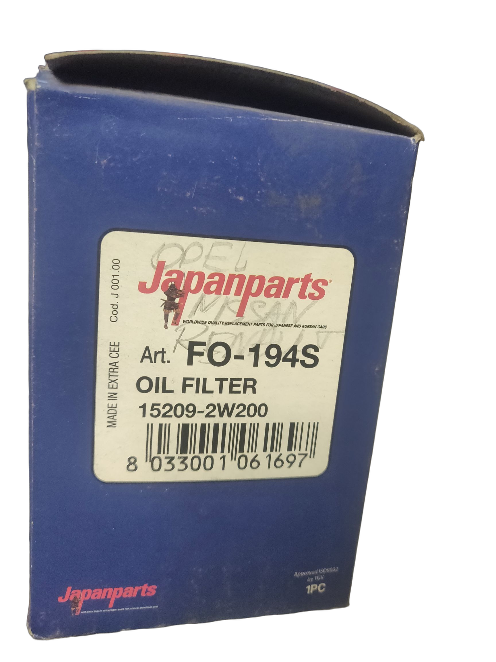 Фильтр масляный двигателя Japan Parts на NISSAN, OPEL, RENAULT, TOYOTA