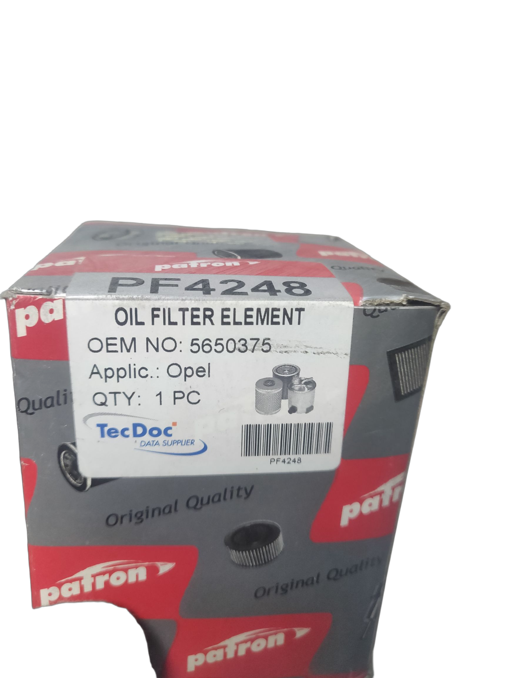 Фильтр масляный двигателя Patron на OPEL Astra H, J, Corsa D, Meriva A, В, Zafira B, Van